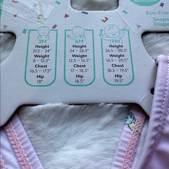 NWT Disney Baby Minnie Mouse Tutu One Piece Bathingsuit Pink size 3 mos - Picture 2 of 3